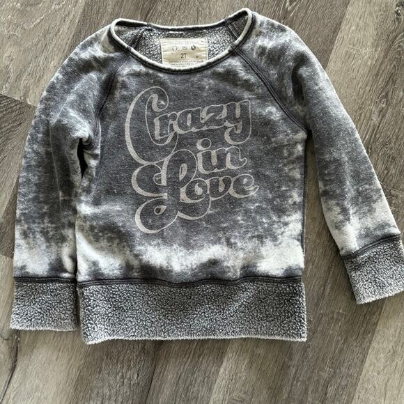 Rowdy Sprout “Crazy In Love” Crewneck Size 2T - Picture 1 of 2